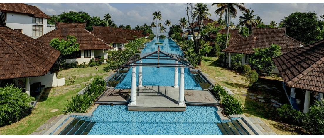Infinity pool at Rytham Kumarakom